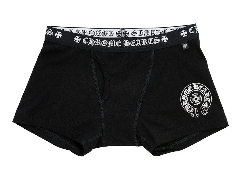 Chrome Hearts Boxer Brief Shorts Black/White