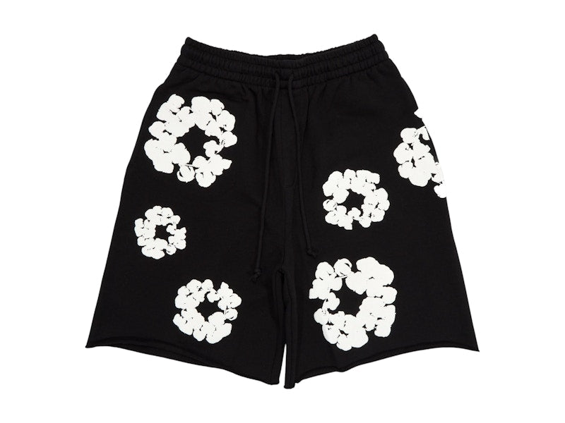 Denim Tears The Cotton Wreath Shorts Black