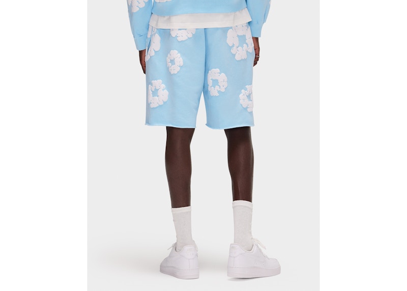 Denim Tears The Cotton Wreath Sweatshorts Powder Blue