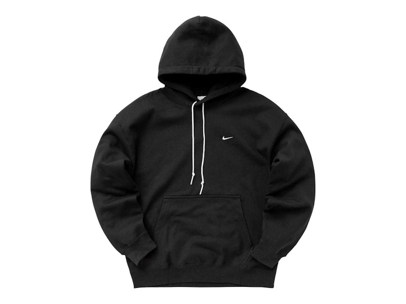 Nike Solo Swoosh Fleece Pullover Hoodie Black