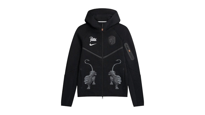 Nike x Patta Netherlands KNVB Tech Fleece Zip Windrunner Hoodie Black