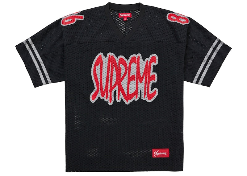 Supreme Reflective Football Jersey Black