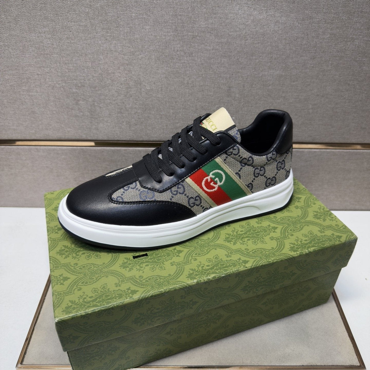 Gucci Web Stripe Low-Top Sneakers — front