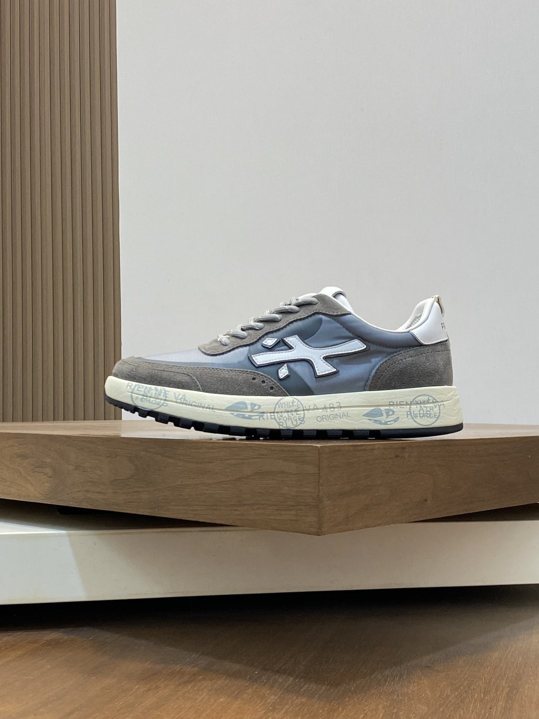 PREMIATA Suede Mesh Low-Top Sneakers — side