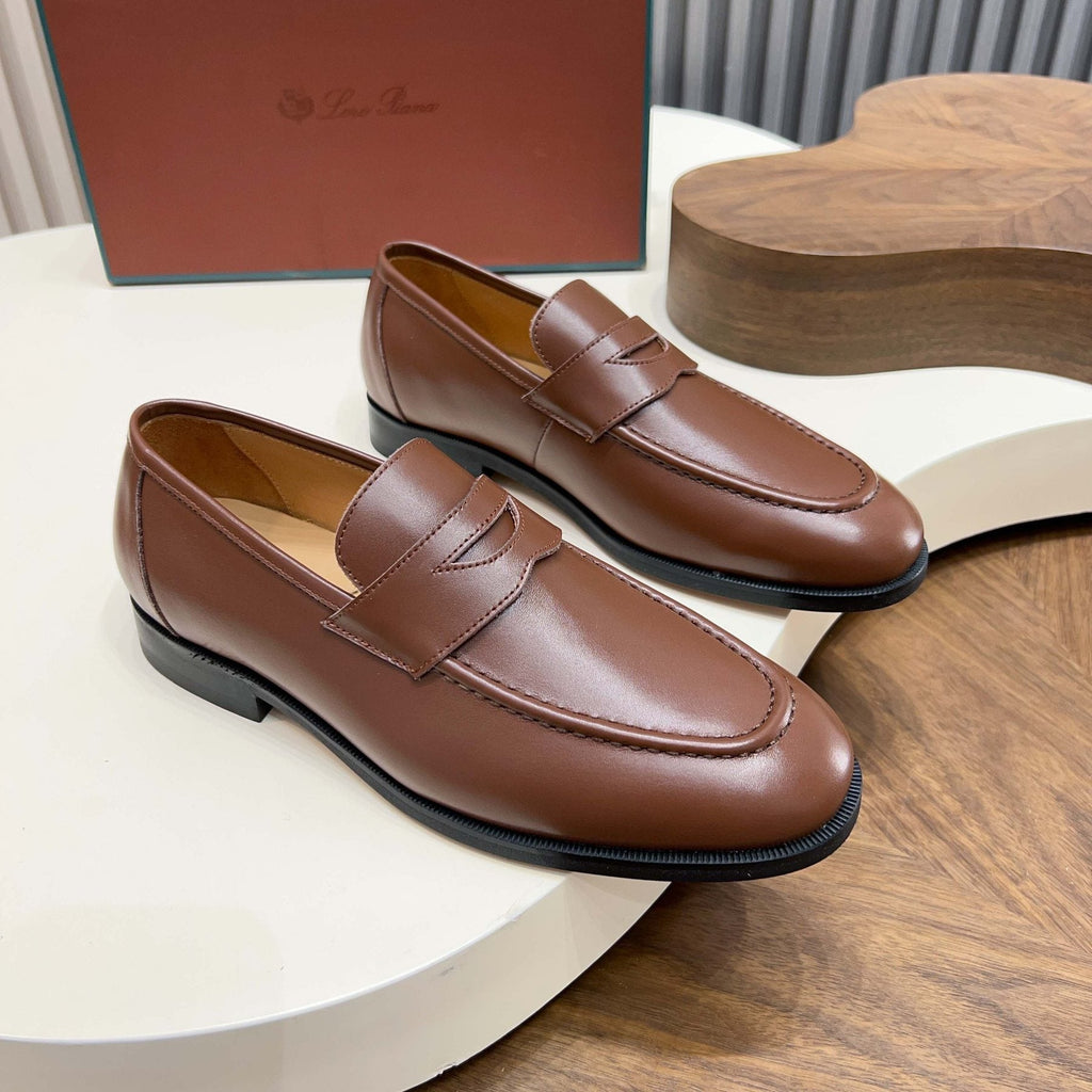 Men’s Leather Penny Loafers — side