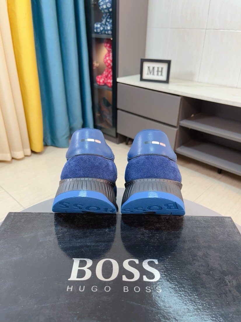 Hugo Boss Panelled Low-Top Sneakers — front