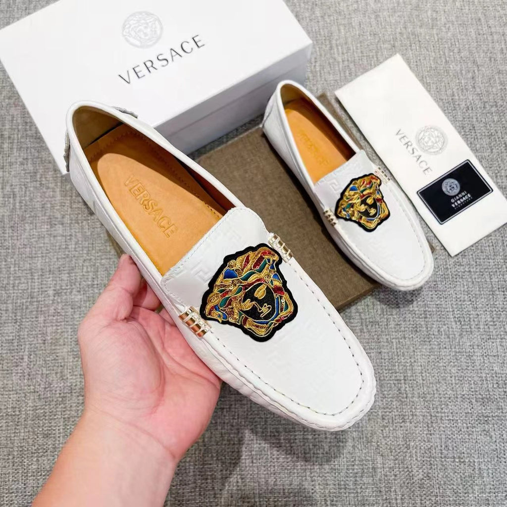 Versace Crest Loafers — model