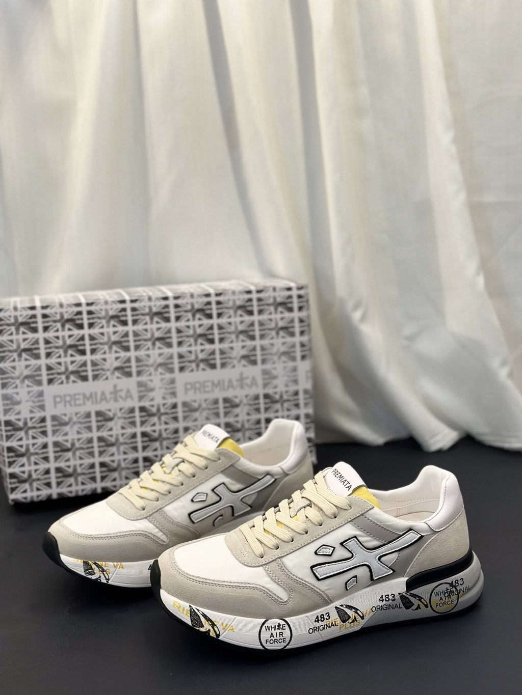 PREMIATA Graphic Sole Low-Top Sneakers — hero