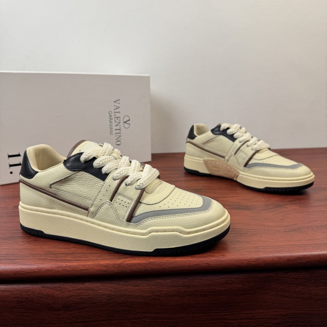 Valentino Color-Block Low-Top Sneakers — hero