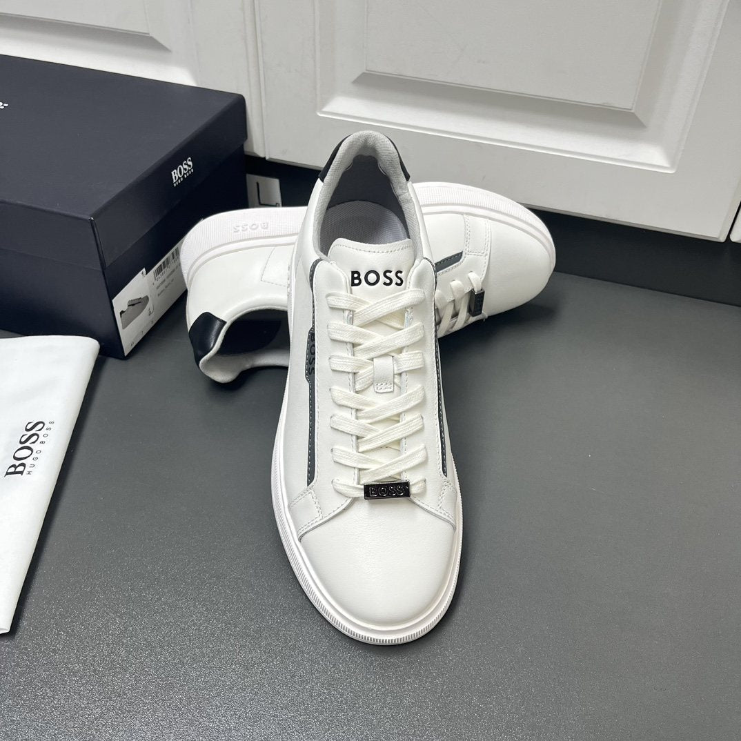 BOSS Black Low-Top Sneakers — front