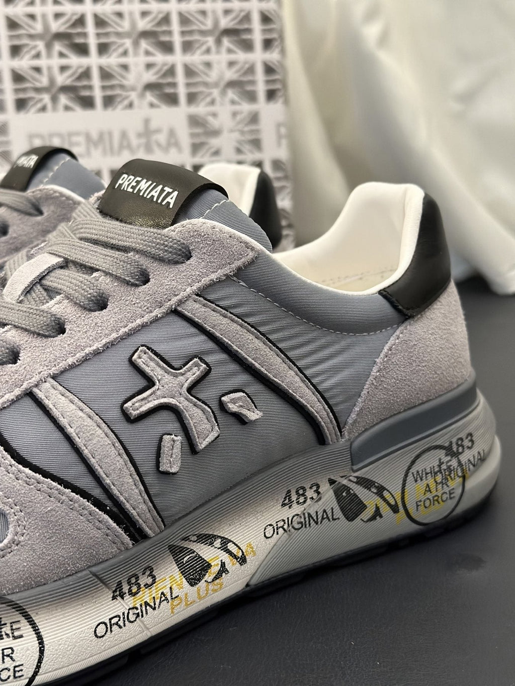 PREMIATA Panel Low-Top Sneakers — detail