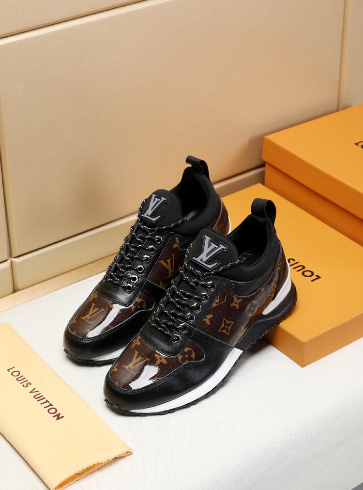 Louis Vuitton Monogram Panel Low-Top Sneakers — front