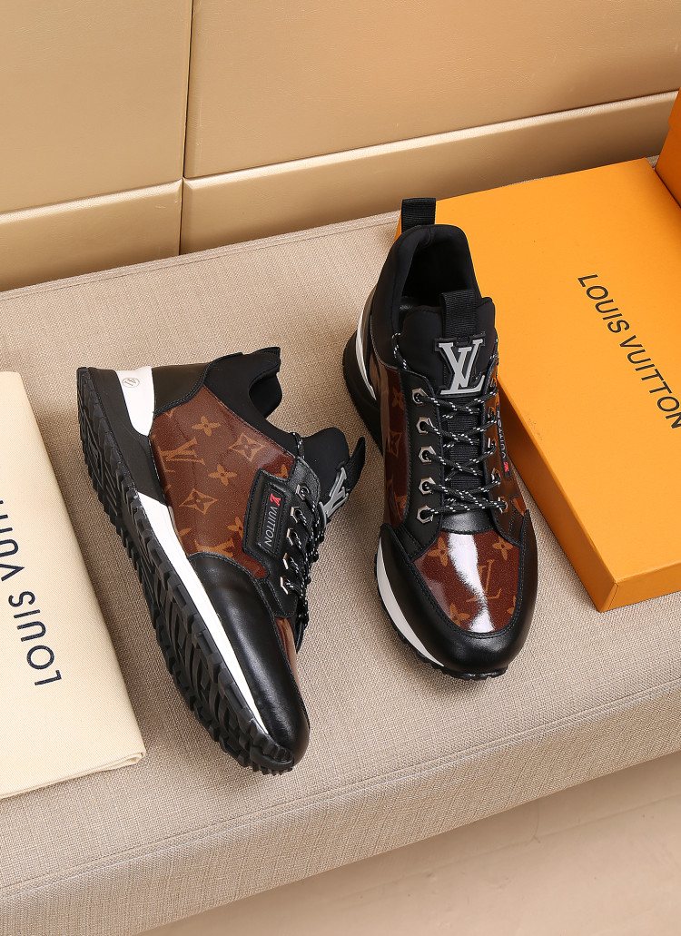 Louis Vuitton Monogram High-Top Sneakers — front