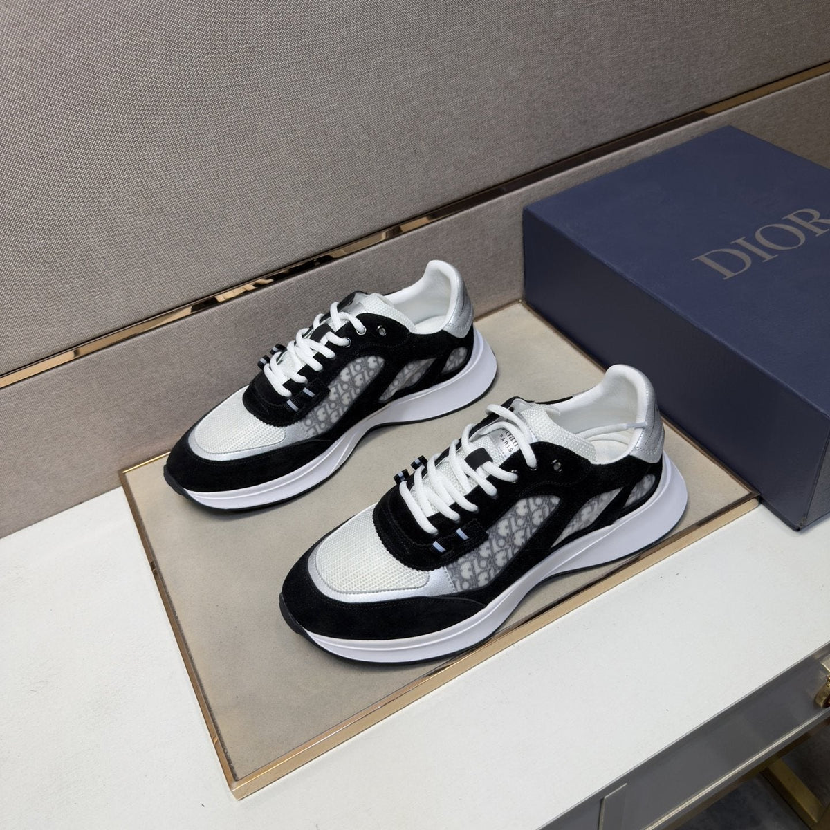 Dior Paneled Low-Top Sneakers — front