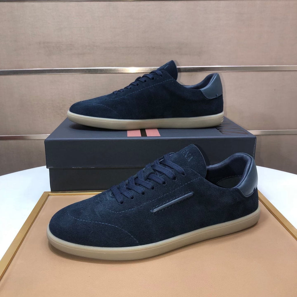 Zegna 232 Suede Low-Top Sneakers — hero