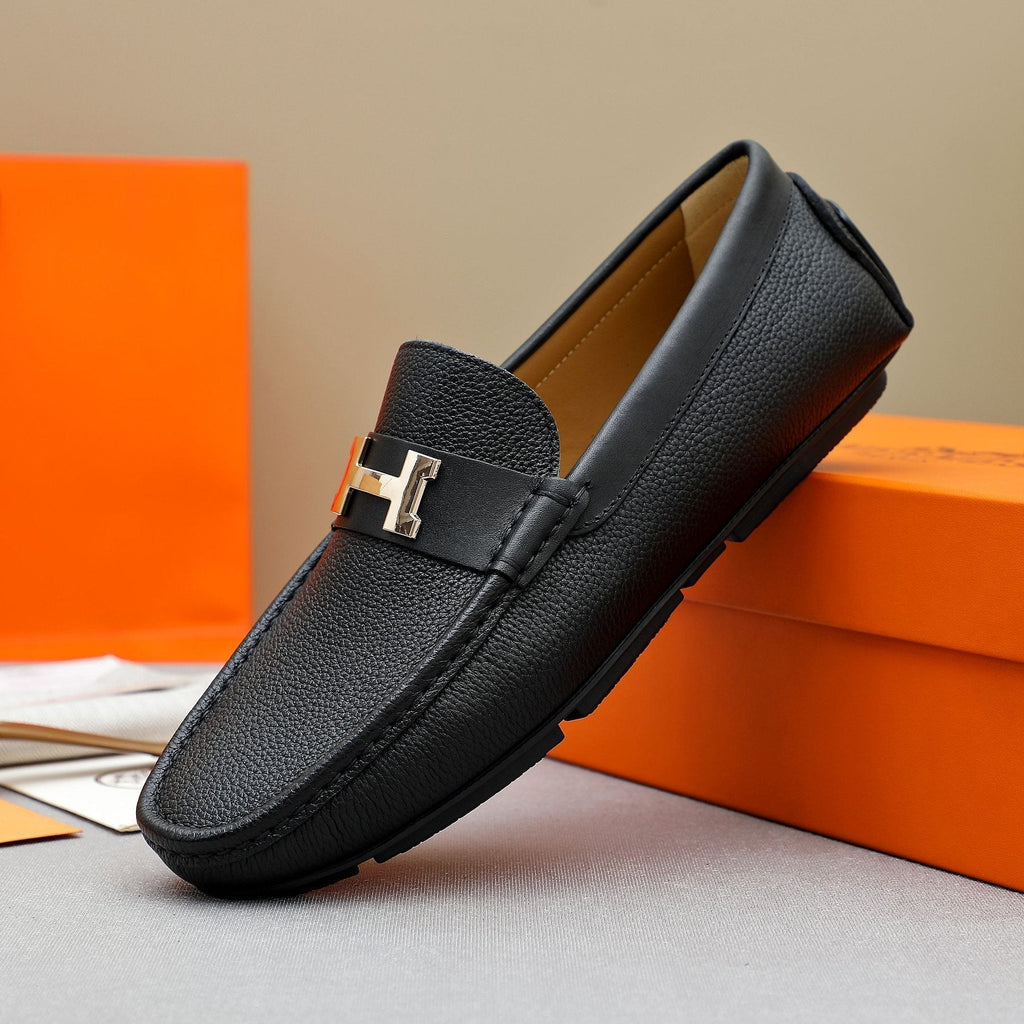 Hermès H-Hardware Slip-On Loafers — side
