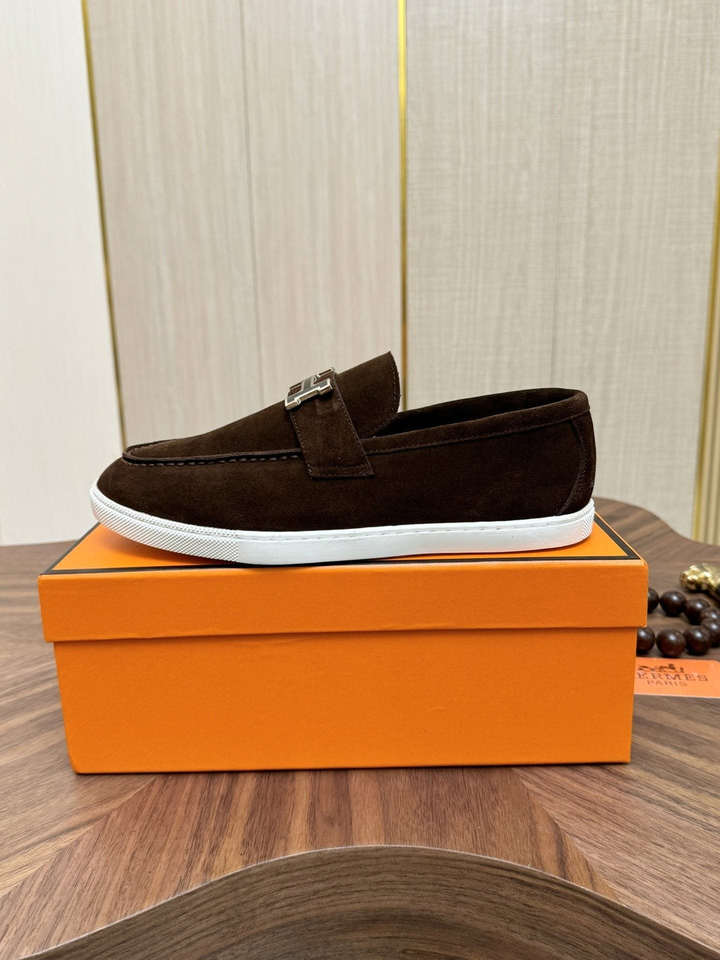 Hermès Hardware-Detail Slip-On Shoes — hero