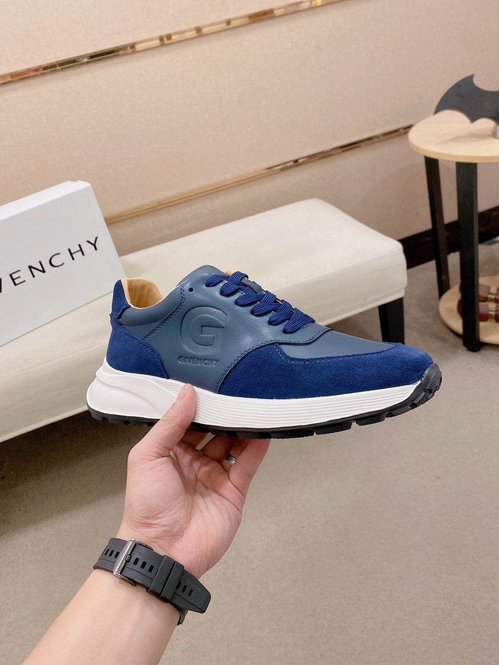 Givenchy Low-Top Lace-Up Sneakers — side